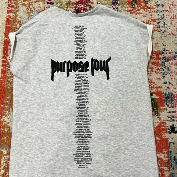 Justin Bieber The Purpose Tour Pop Music Concert Tour Sweatshirt - Picture 5 of 11